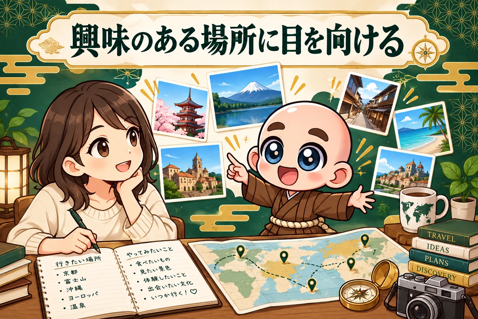 気になる場所や、やってみたいことはありますか?